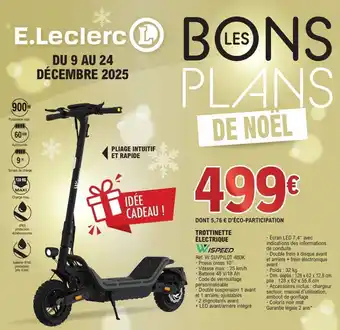E.Leclerc WISPEED Trottinette électrique offre