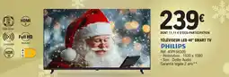 E.Leclerc PHILIPS Téléviseur led 40" smart tv offre