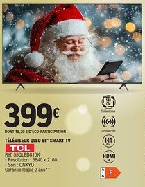 E.Leclerc SAMSUNG Téléviseur 55" smart tv offre