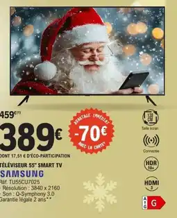 E.Leclerc SAMSUNG Téléviseur 55" smart tv offre