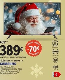 E.Leclerc SAMSUNG Téléviseur 55" smart tv offre