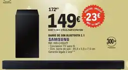 E.Leclerc SAMSUNG Barre de son bluetooth 2.1 offre