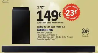 E.Leclerc SAMSUNG Barre de son bluetooth 2.1 offre
