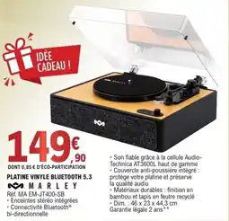 E.Leclerc MARLEY Platine vinyle bluetooth 5.3 offre