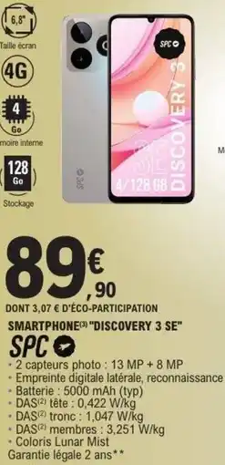 E.Leclerc SPC Smartphone "discovery 3 se" offre