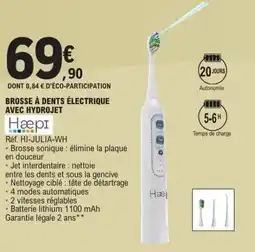 E.Leclerc Brosse à dents électrique avec hydrojet offre