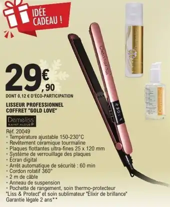 E.Leclerc Lisseur professionnel coffret "gold love" offre