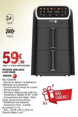 E.Leclerc FAGOR Friteuse sans huile à air chaud offre