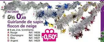 Provence Outillage Guirlande de sapin, flocon de neige offre