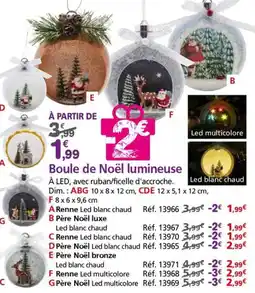 Provence Outillage Boule de Noël lumineuse offre