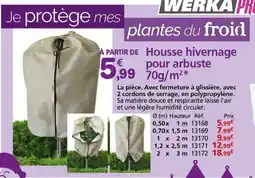Provence Outillage WERKA PRO Housse hivernage pour arbuste 70g/m²* offre