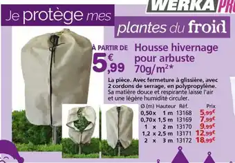 Provence Outillage WERKA PRO Housse hivernage pour arbuste 70g/m²* offre