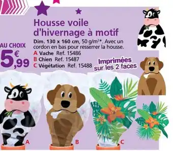 Provence Outillage WERKA PRO Housse voile d'hivernage à motif offre