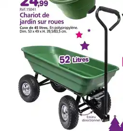Provence Outillage Chariot remorque de jardin offre