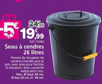 Provence Outillage Seau à cendres offre