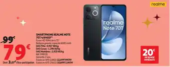 Auchan REALME Smartphone note 70t 4/64go offre