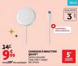 Auchan QILIVE Chargeur à induction offre
