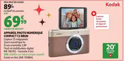 Auchan KODAK Appareil photo numerique compact c1 brun offre