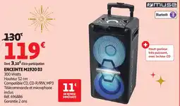 Auchan MUSE Enceinte m1920 dj offre