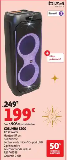 Auchan IBIZA Columba 1200 offre