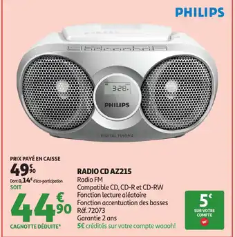 Auchan PHILIPS Radio cd az215 offre