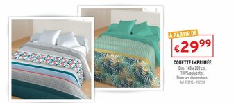 Trafic Couette imprimée offre