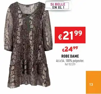 Trafic Robe dame offre