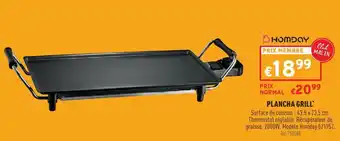 Trafic Plancha grill offre