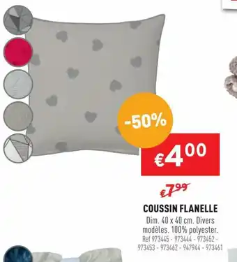 Trafic Coussin flanelle offre