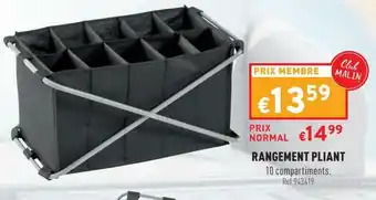 Trafic Rangement pliant offre