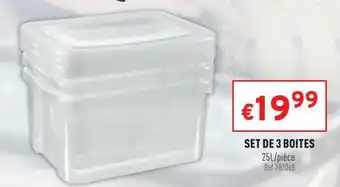 Trafic Set de 3 boites offre