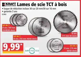 Norma Lames de scie TCT à bois offre