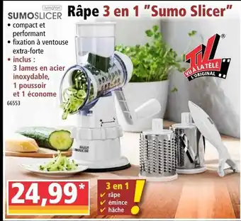 Norma Râpe 3 en 1 "sumo slicer" offre