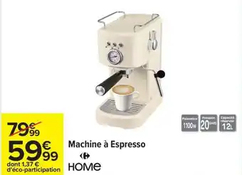 Carrefour Machine à espresso home offre