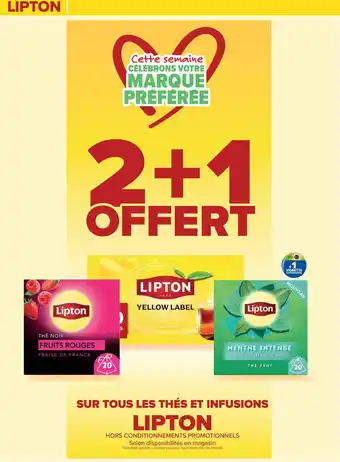 Carrefour SUR TOUS LES THÉS ET INFUSIONS LIPTON offre