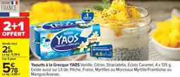 Carrefour Yaourts à la grecque yaos offre