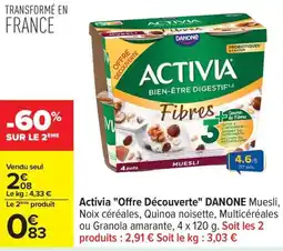 Carrefour Yaourts protéiné hipro danone vanille offre
