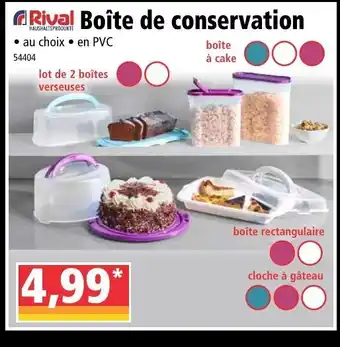 Norma Boîte de conservation offre