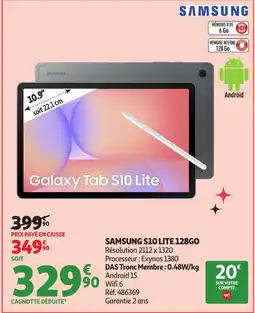 Auchan SAMSUNG S10 lite 128go offre