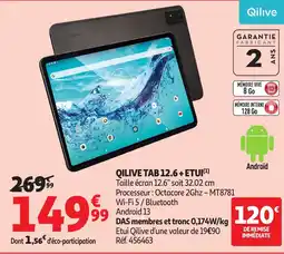 Auchan QILIVE Tab 12.6+ etui offre