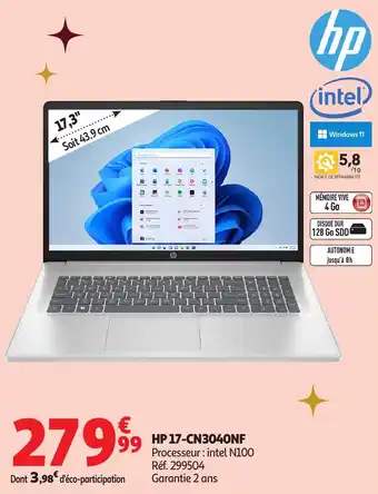 Auchan HP 17-cn304onf offre