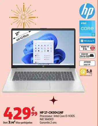 Auchan HP 17-CN3041NF offre