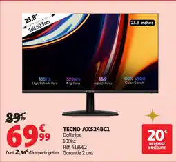 Auchan TECNO axs24bc1 dalle ips offre