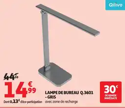 Auchan QILIVE Lampe de bureau q.3601 - gris offre