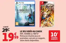Auchan Le jeu vidéo au choix offre
