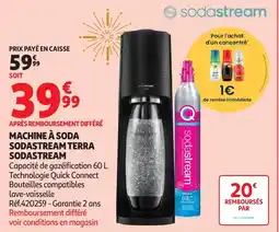 Auchan SODASTREAM Machine à soda sodastream terra offre