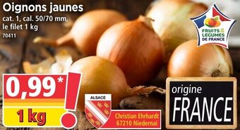 Norma Oignons jaunes offre