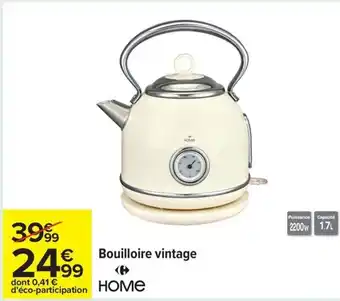Carrefour Bouilloire vintage home offre