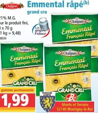 Norma Emmental râpé offre