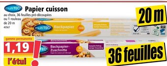 Norma Papier cuisson offre